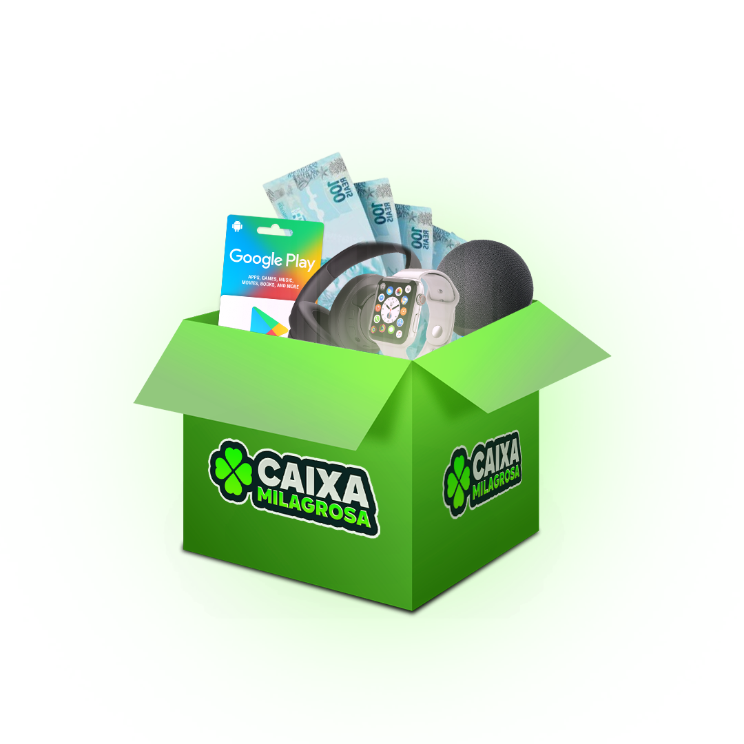 💛 CAIXA MILAGROSA 🍀 R$0,50 - PRÊMIOS DE ATÉ R$500,00